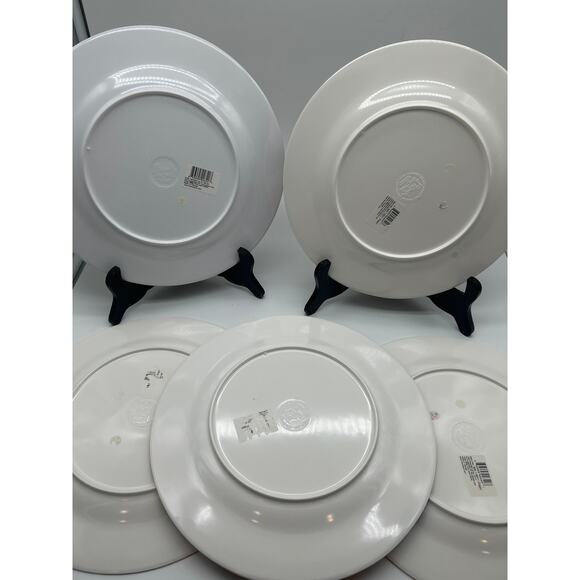 French Bull Ziggy 5 Matching Plates melamine 11 Inches Geometric Print Colorful - Picture 6 of 8